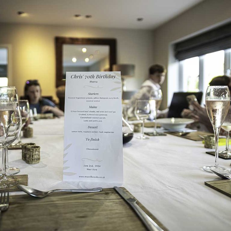 Group celebration dining