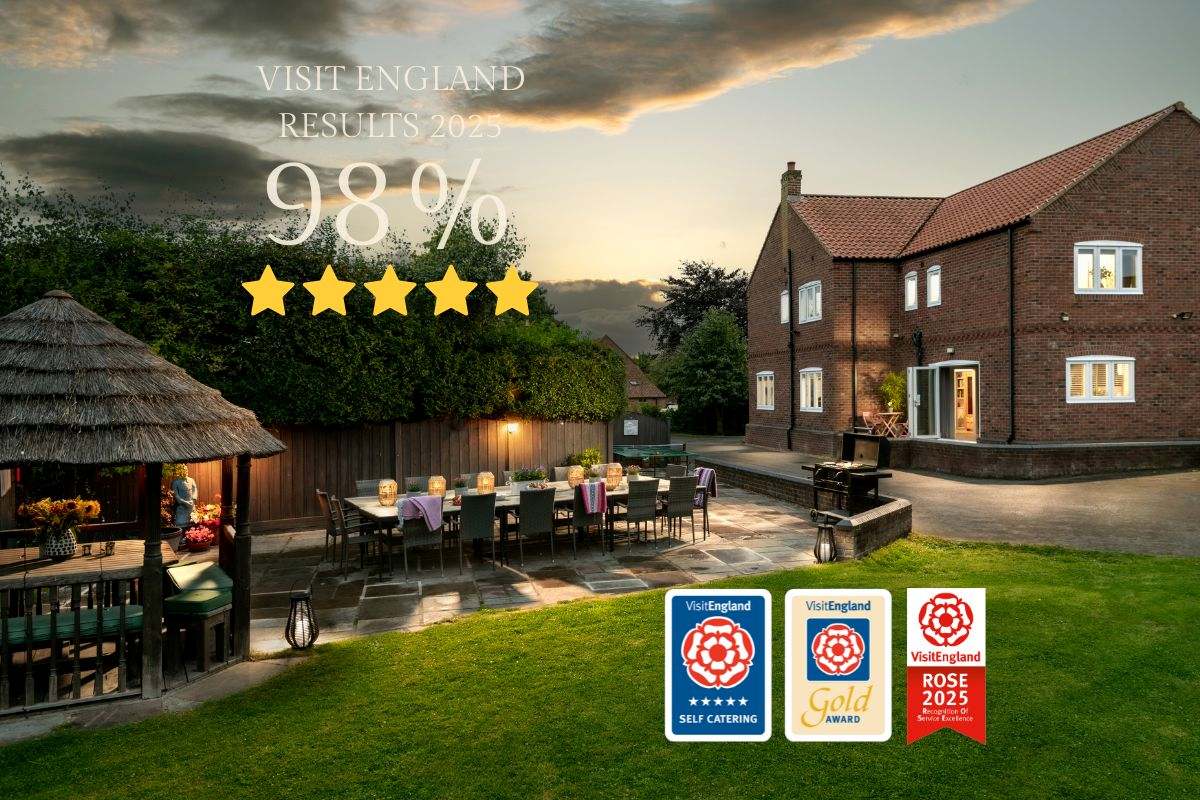 VE results Visit England Quality Assessment 98% rating for West Acre holiday home