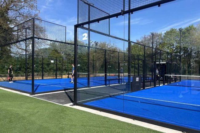 Selby padel club, located around 10 minutes from West Acre